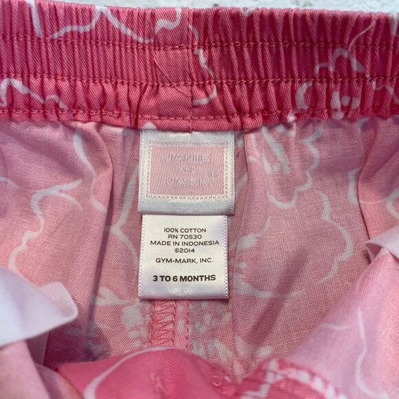 JANIE AND JACK Girl’s NWOT Pink/White Flowered Button Zip Up Shorts/Size: 3-6 Mo - Picture 7 of 7